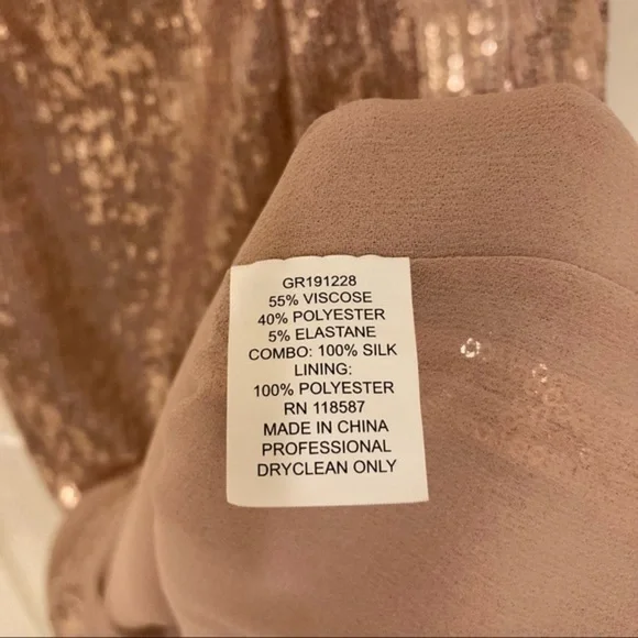 JASON WU GREY Sequin Slip Dress In Rose Quart 10 - Picture 13 of 14